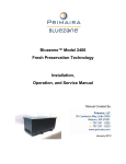 Bluezone™ Model 2400 Fresh Preservation Technology Installation