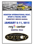 JANUARY 2-11, 2015 - Houston Boat Shows