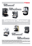 Saeco Manual Espresso Machines Service Manual