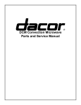 DCM Convection Microwave Parts and Service Manual