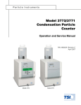 Model 3772/3771 Condensation Particle Counter Operation and