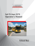 Saf-T-Liner EFX Operator`s Manual School Bus