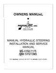 anual hy ulic steering installat and service manual