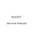 service manual AV225T
