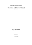 Operation and Service Manual