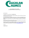 Coughlan Homes Home Owner Manual
