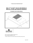 mac 10 iq ve5 fan filter module installation and service manual