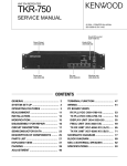 TKR-750 service manual