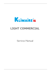 Single Zone Light Commercial Units Service Manual