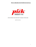 pick variable flow service manual