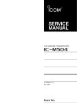 IC-M504 SERVICE MANUAL