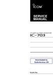 IC-703 Service manual