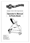 Operator`s Manual & Parts Book