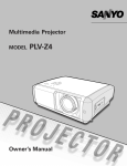Multimedia Projector Owner`s Manual