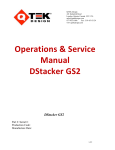 Operations & Service Manual DStacker GS2