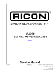 R1208 Six-Way Power Seat Base Service Manual