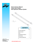 Hydraulic H-Point Slideout System Service Manual