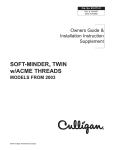 Soft-Minder Twin Water Softeners fr 2003 Supp (Rev B) 01017141