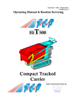 HI T500 - Mini Dumper / Track Carrier