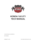 HONDA 160 UT1 TECH MANUAL