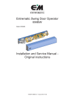 Entrematic Swing Door Operator EMSW Installation - Ruko e-shop