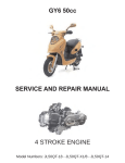 50cc QMB139 Based Scooters Service Manual