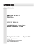 PARTS & SERVICE MANUAL SWEEP STAR 60