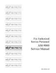 AM-9000 Service Manual - Birmingham Data Systems