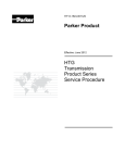 HTG Service Manual - Parker HT Series Integrated Hydrostatic