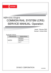 COMMON RAIL SYSTEM (CRS) SERVICE MANUAL: Operation