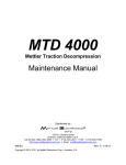 Mettler Traction 4000 Maintenance Manual
