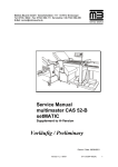 Service Manual multimaster CAS 52-B - Sensible Tech