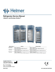 Gen 3 Refrigerator Service Manual - Helmer Scientific