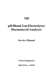 348 pH/Blood Gas/Electrolytes/ Haematocrit/Analyzer