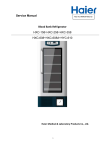 Service Manual Blood Bank Refrigerator HXC-158•HXC-258