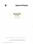 Spectra Physics 164 165 168 Full Operator / Service Manual
