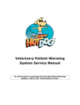 Service Manual - Hot Dog Patient Warming