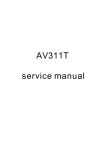 service manual AV311T