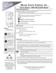 Service Manual – GEM-120A Satellite Brewer