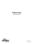 Ultratec Radiance Hazer Operator`s Manual