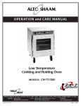 OPERATION and CARE MANUAL Low Temperature