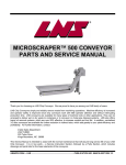 microscraper™ 500 conveyor parts and service manual