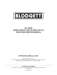 Part List - Blodgett Oven