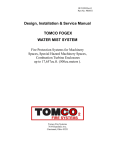 Design, Installation & Service Manual TOMCO FOGEX WATER MIST