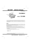 SERVICE MANUAL FACSIMILE MODEL FO-5500