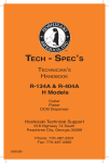 Tech - Spec`S - Hoshizaki America, Inc.