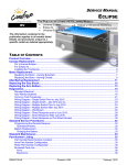 Eclipse Service Manual