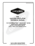 THE GAYLORD VENTILATOR TECHNICAL MANUAL