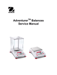 Adventurer Balances Service Manual