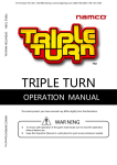 Triple Turn Arcade Service Manual